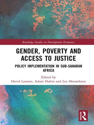 cover image of Gender, Poverty and Access to Justice